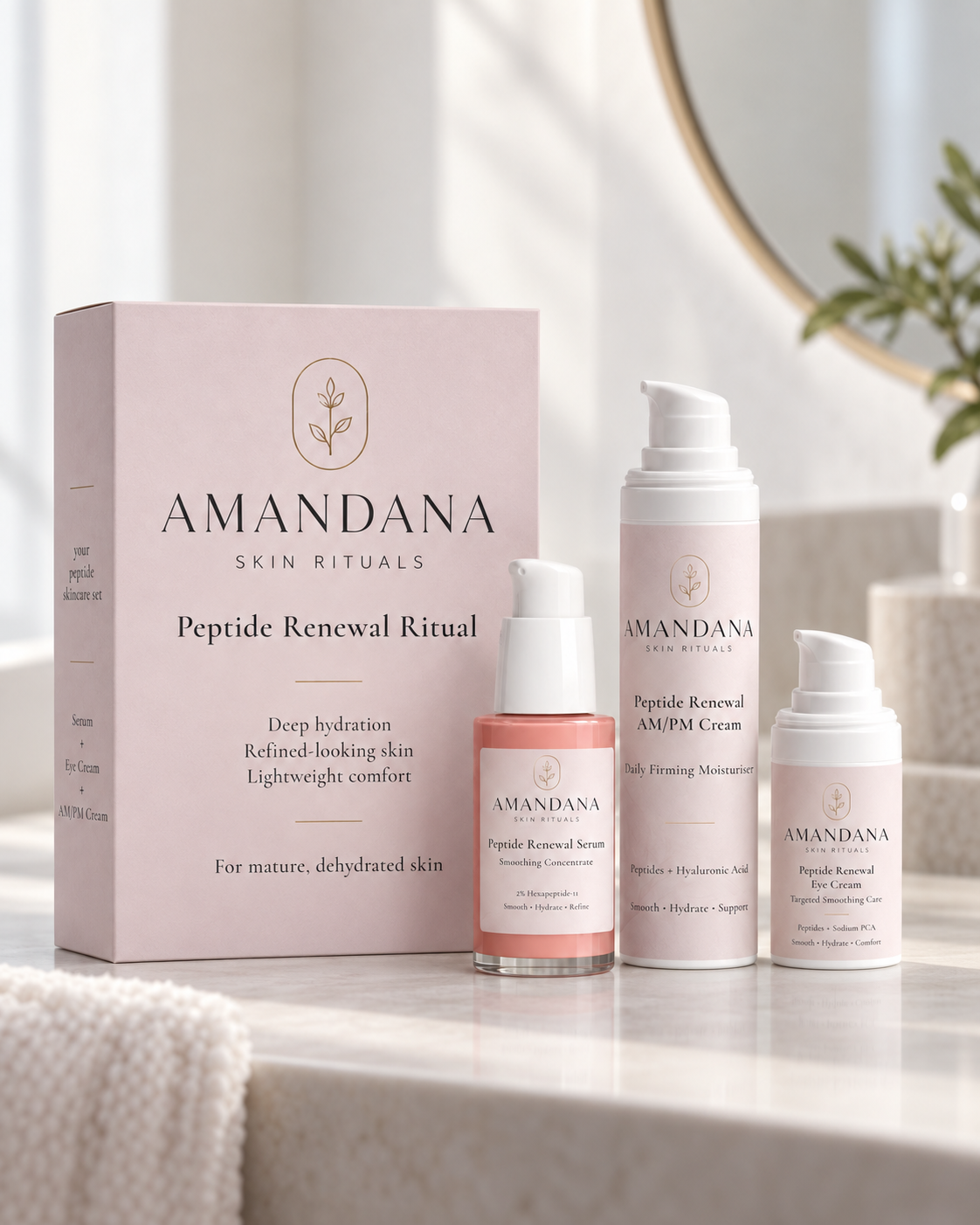 Peptide Renewal Ritual | 3-Step Peptide Skincare Set