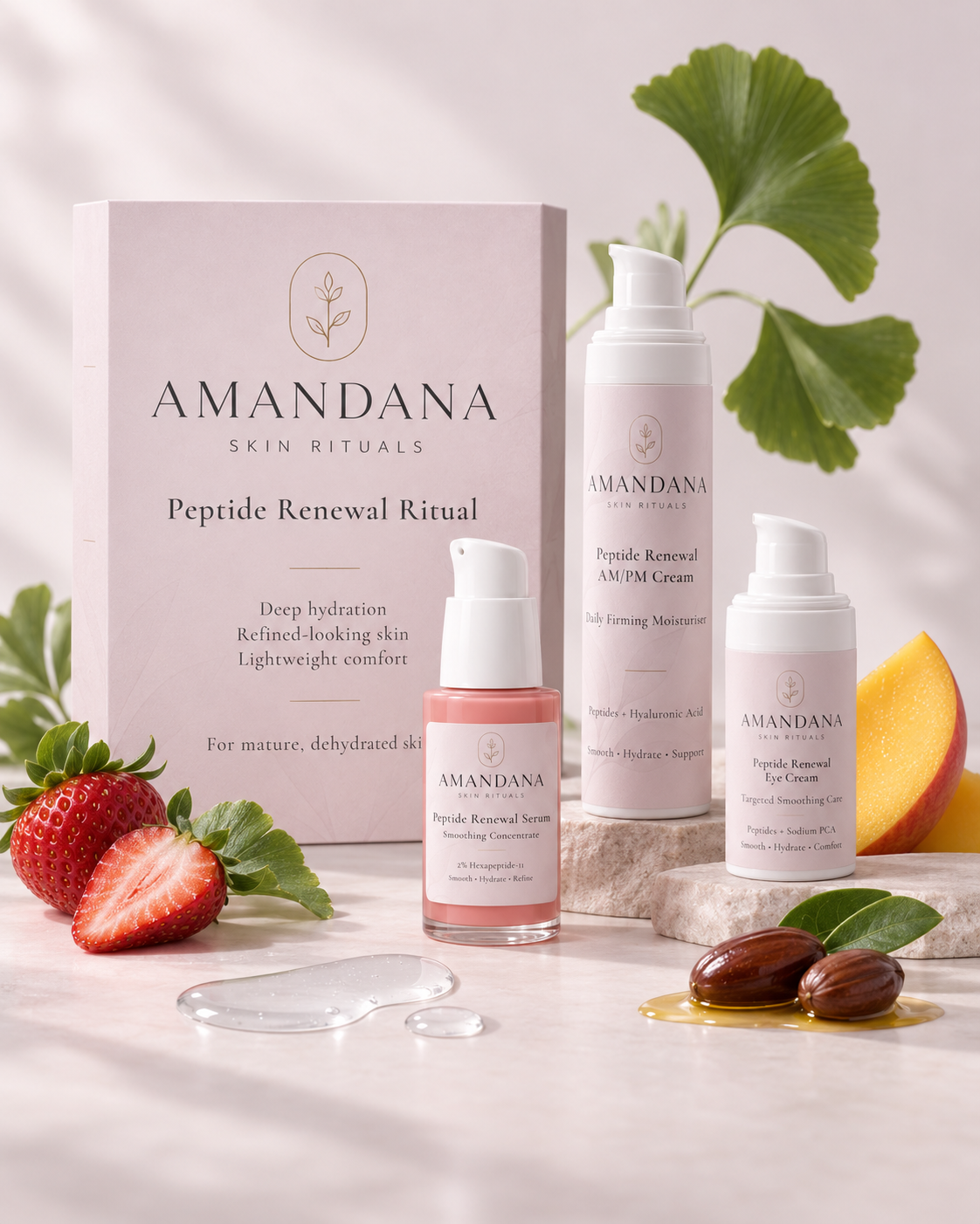 Peptide Renewal Ritual | 3-Step Peptide Skincare Set