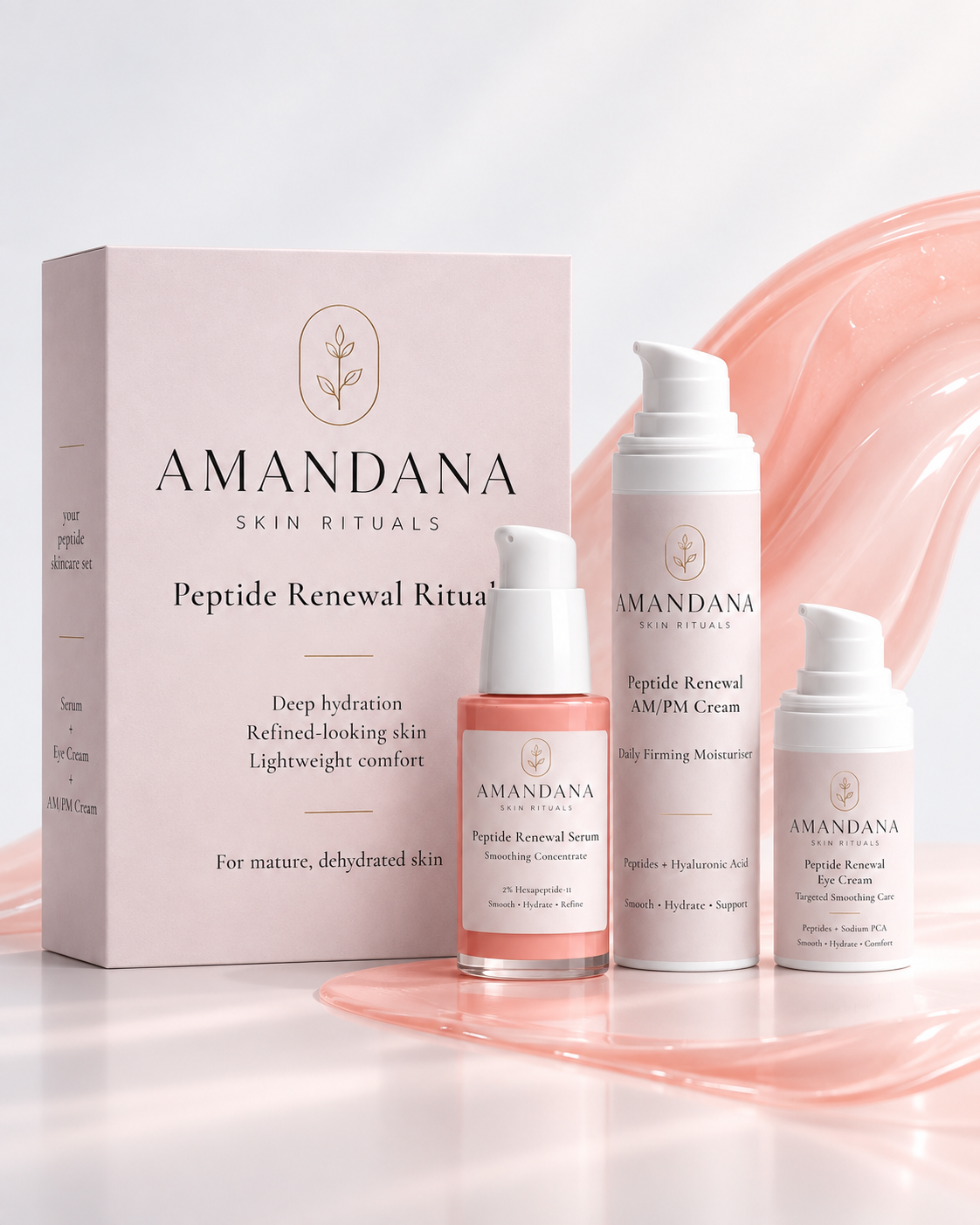 Peptide Renewal Ritual | 3-Step Peptide Skincare Set