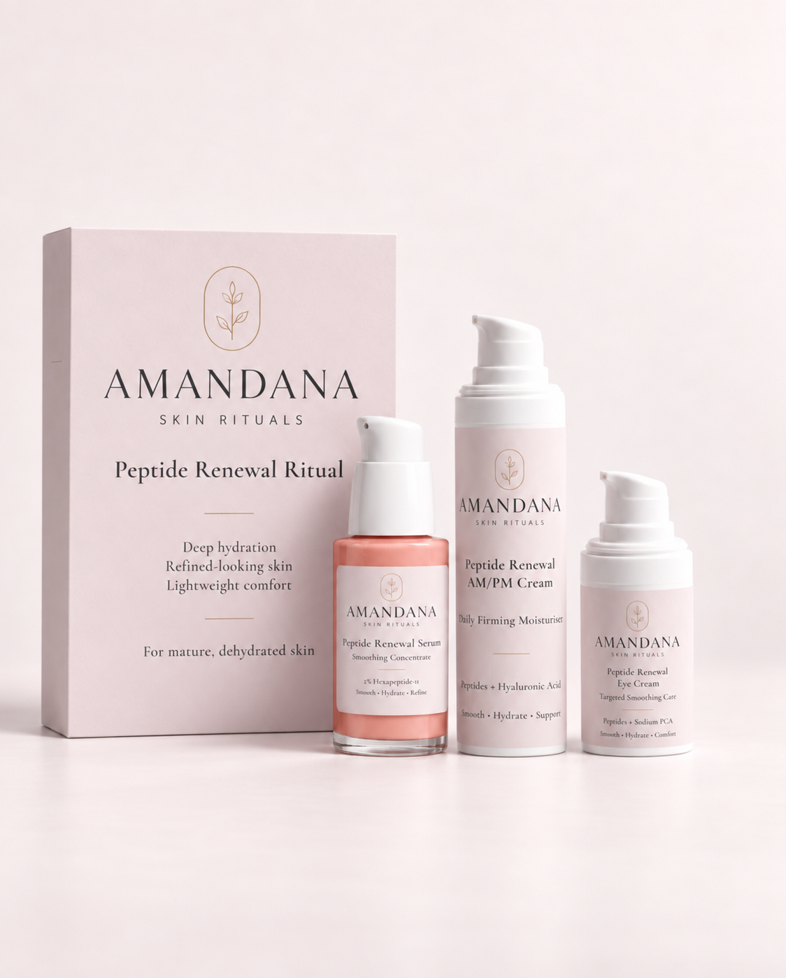 Peptide Renewal Ritual | 3-Step Peptide Skincare Set