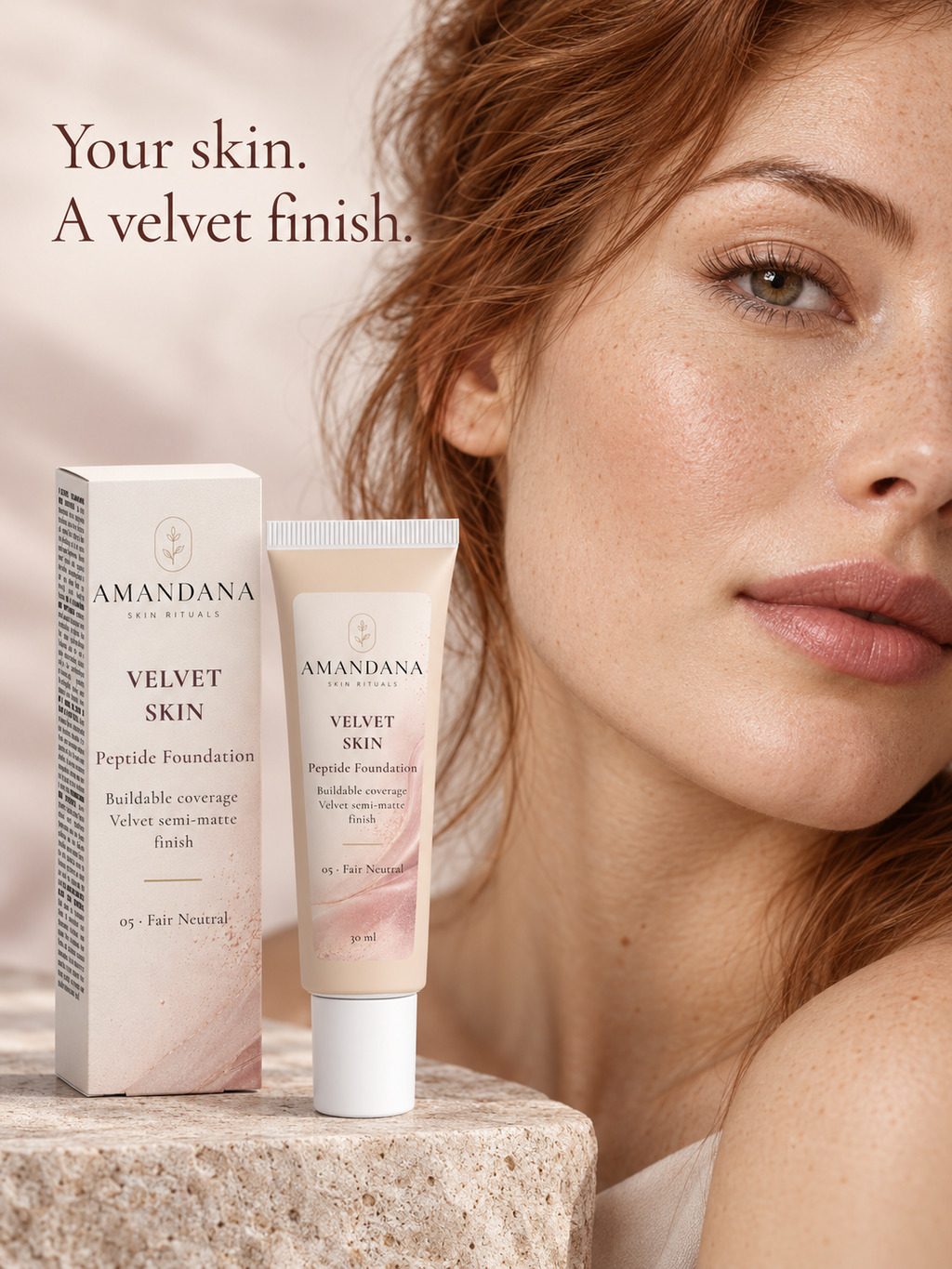 Velvet Skin Peptide Foundation | 30 ml