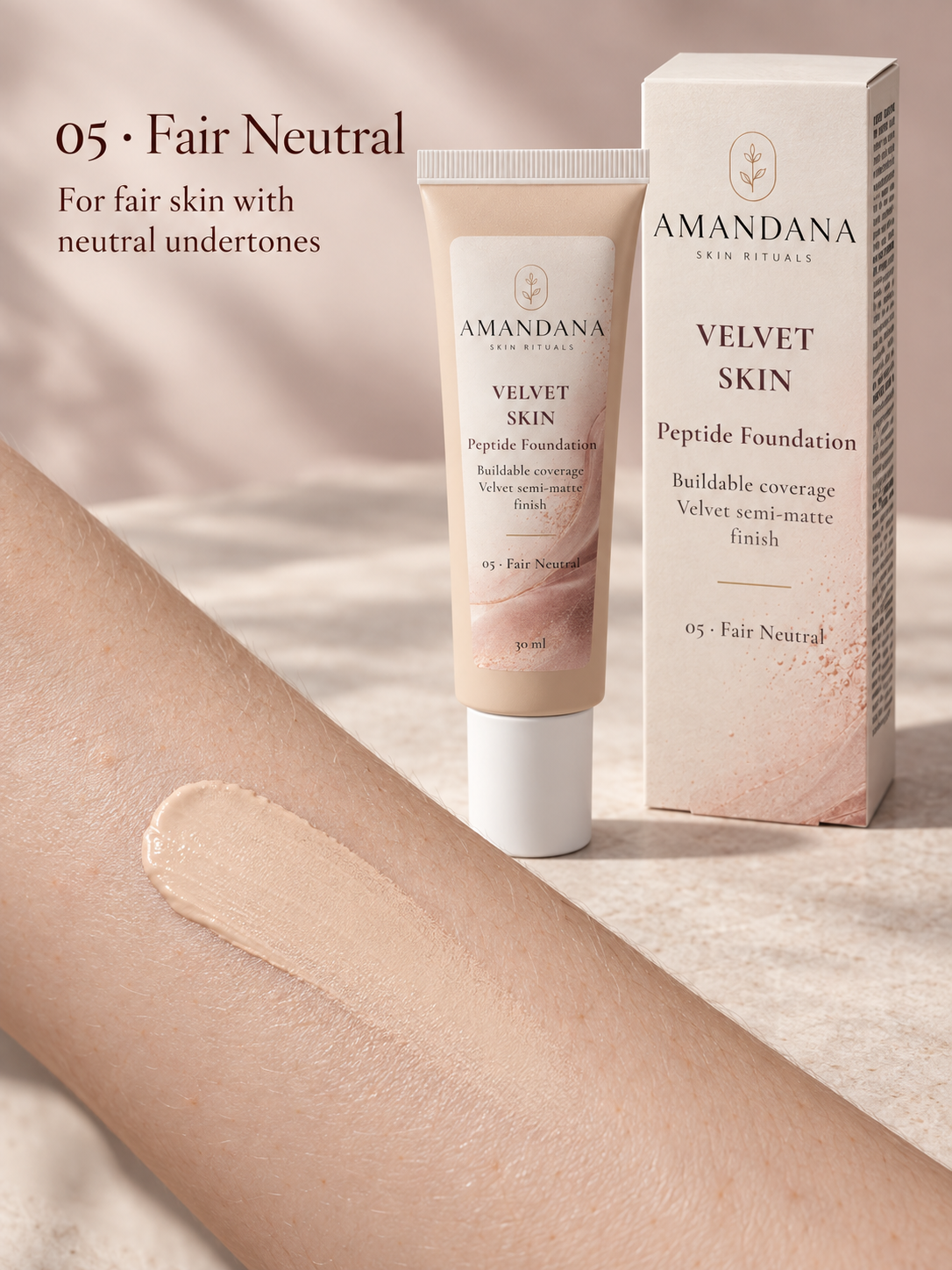 Velvet Skin Peptide Foundation | 30 ml